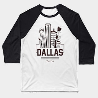 dallas texas city building Baseball T-Shirt